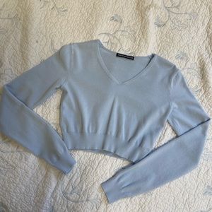 Brandy blue cropped sweater